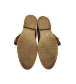 Cizme dama Cara 41, piele intoarsa, maro, imblanite - imagine 5
