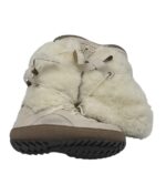 Cizme dama 40, material textil, alb crem , captusite - imagine 4