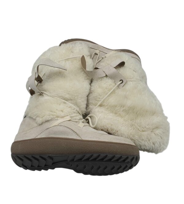 Cizme dama 40, material textil, alb crem , captusite - imagine 4
