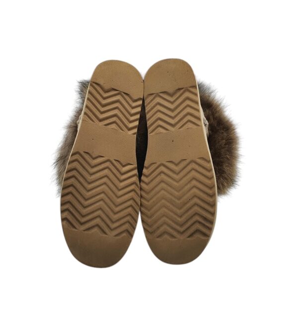 Cizme dama 37, piele intoarsa, bej, imblanite - imagine 5