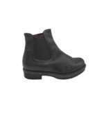 Botine dama Ykx 37, piele, negru
