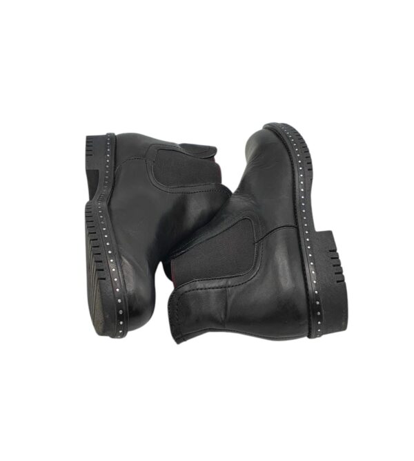 Botine dama Ykx 37, piele, negru - imagine 4