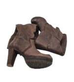 Cizme dama 41, piele, maro - imagine 4
