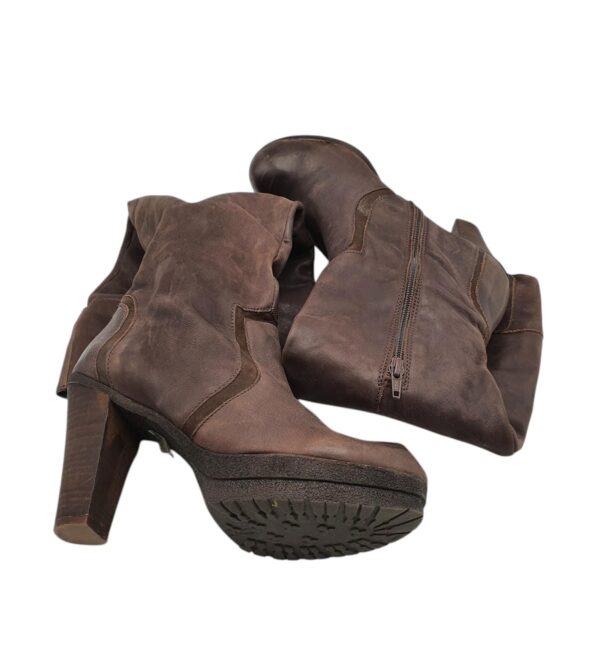 Cizme dama 41, piele, maro - imagine 4