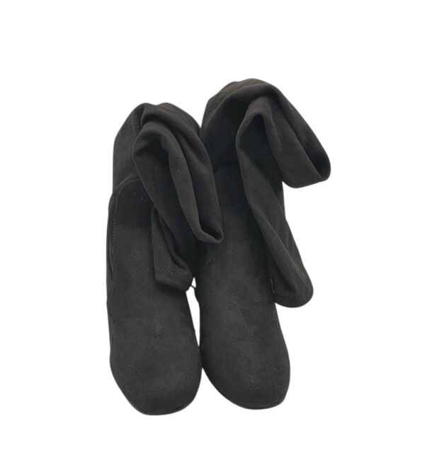 Cizme dama 43, material textil, negru - imagine 3