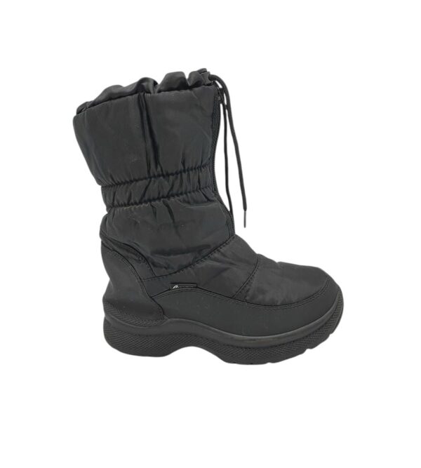 Cizme dama Cortina 36, imitatie de piele , material textil, negru - imagine 1