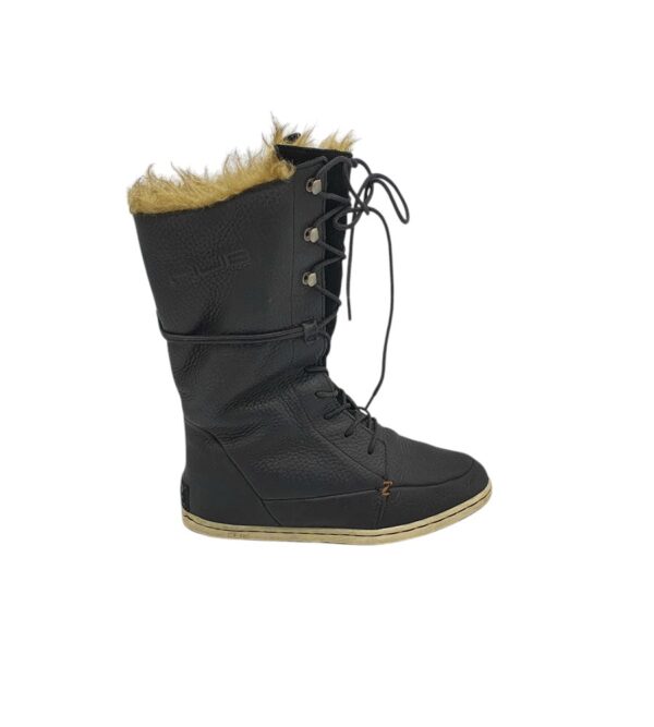 Cizme dama Hub 36, piele, negru, imblanite - imagine 1