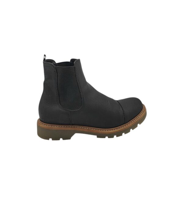 Ghete dama Graceland 38, imitatie de piele, negru - imagine 1
