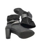 Cizme dama Cityline 39, imitatie de piele, material textil, negru - imagine 4