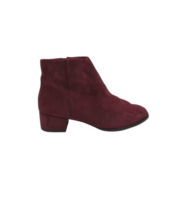 Botine dama Tamaris 38, material textil, visiniu - imagine 1