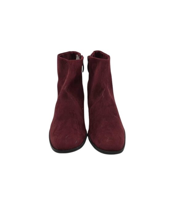Botine dama Tamaris 38, material textil, visiniu - imagine 3