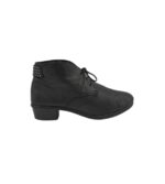 Botine dama Rieker 40, piele, negru
