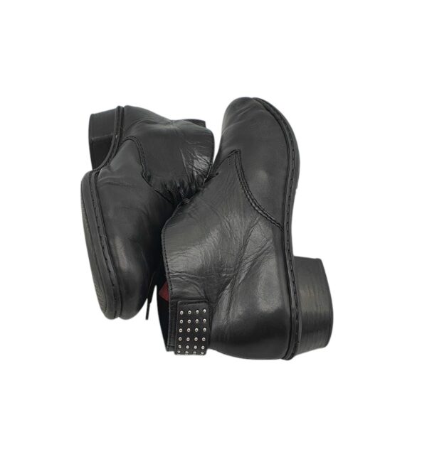 Botine dama Rieker 40, piele, negru - imagine 4