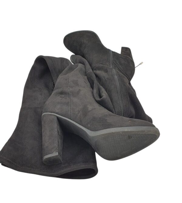 Cizme dama 41, material textil, negru - imagine 4