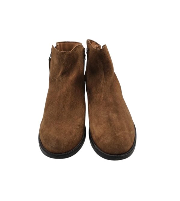 Ghete barbati Williams 42, piele intoarsa, maro - imagine 3