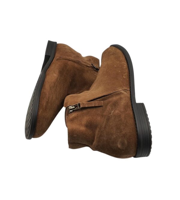Ghete barbati Williams 42, piele intoarsa, maro - imagine 4
