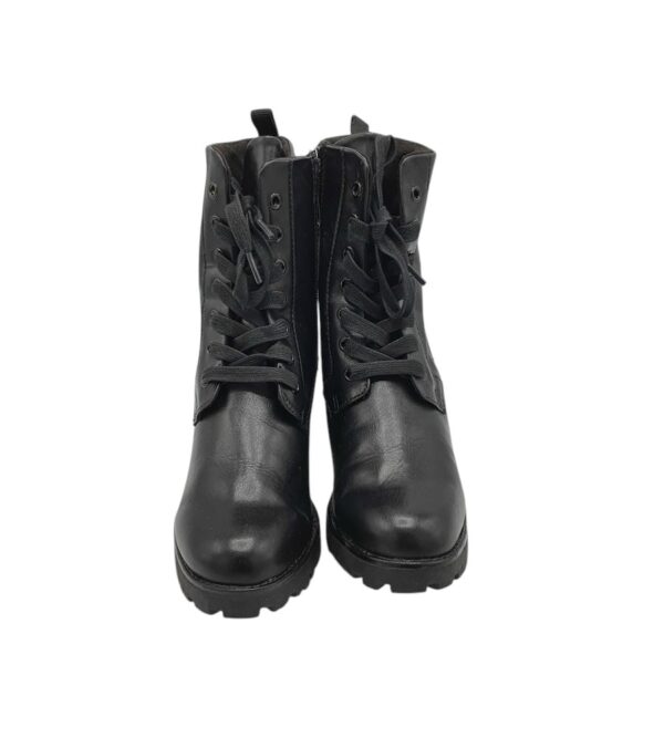 Botine dama 38, imitatie de piele, negru - imagine 3