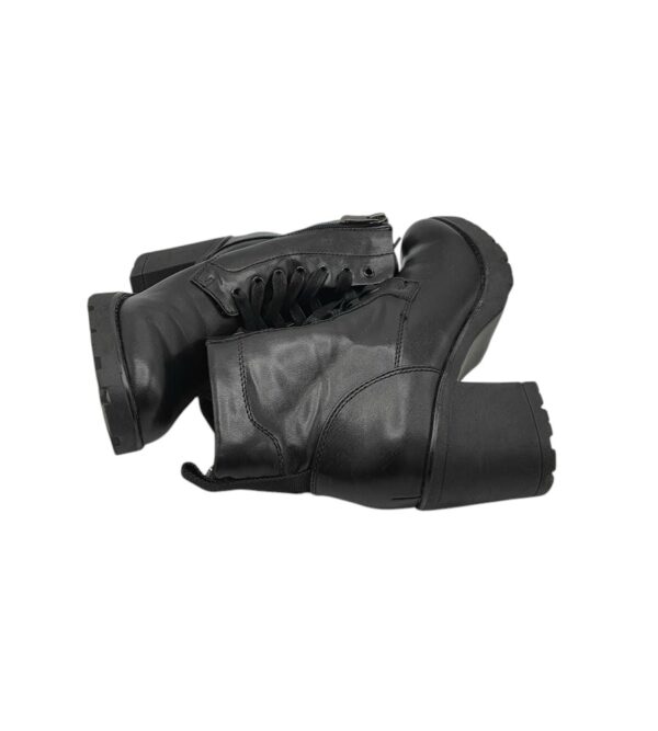 Botine dama 38, imitatie de piele, negru - imagine 4