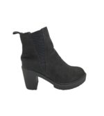 Botine dama 39, material textil, negru