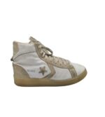 Adidasi barbati Converse 44, piele intoarsa, piele, alb gri