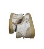 Adidasi barbati Converse 44, piele intoarsa, piele, alb gri - imagine 4