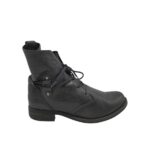 Ghete dama 40, piele, negru