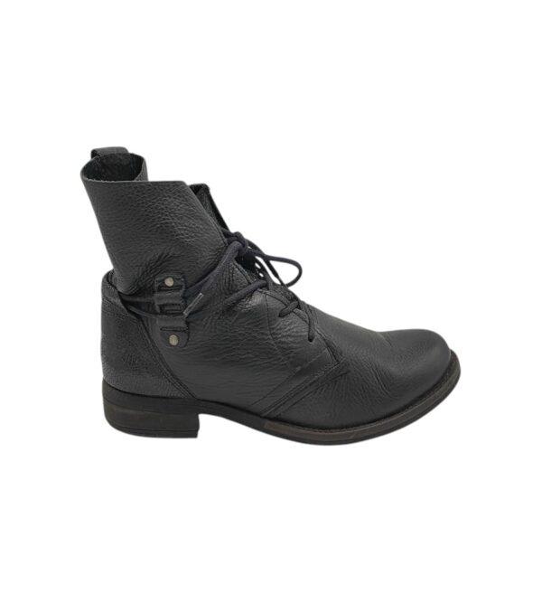 Ghete dama 40, piele, negru - imagine 1
