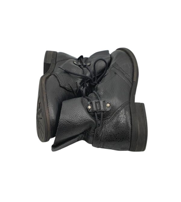Ghete dama 40, piele, negru - imagine 4