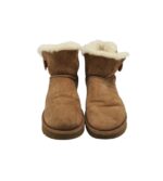 Cizme dama Ugg 37, piele intoarsa, maro, imblanite - imagine 3