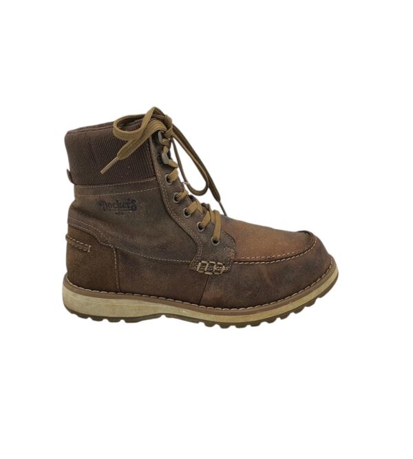 Ghete dama Dockers 42, piele, piele intoarsa, maro - imagine 1
