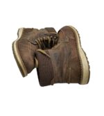 Ghete dama Dockers 42, piele, piele intoarsa, maro - imagine 4
