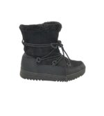 Cizme dama Walk 39, imiatie de piele, material textil, negru