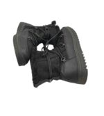 Cizme dama Walk 39, imiatie de piele, material textil, negru - imagine 4