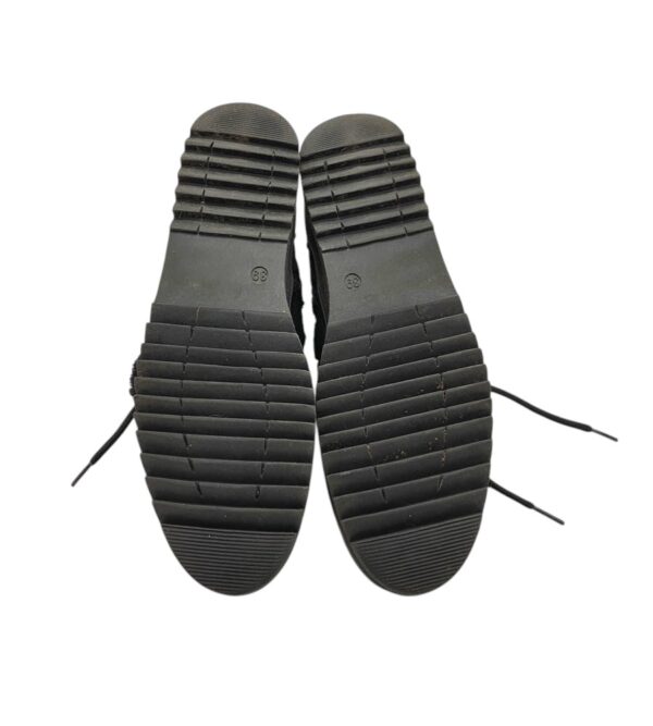 Cizme dama Walk 39, imiatie de piele, material textil, negru - imagine 5