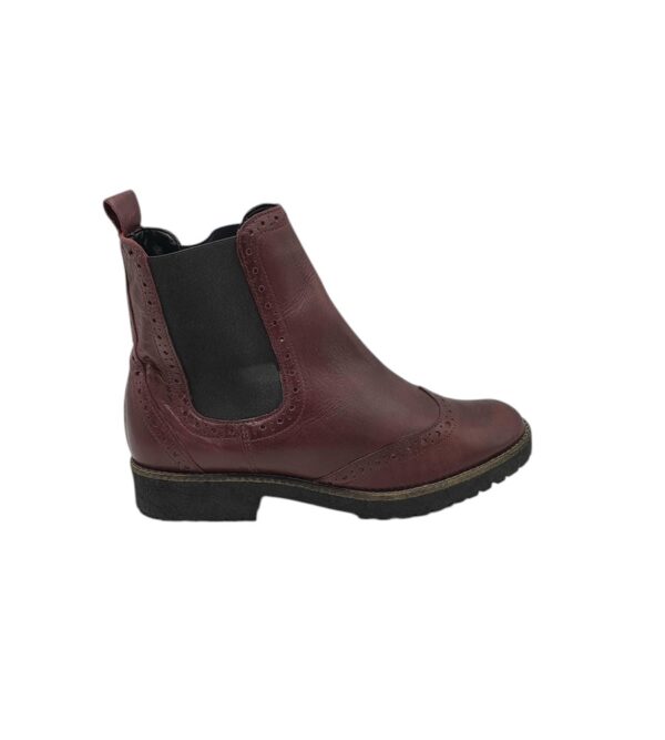 Ghete dama 5th Avenue 40, piele, visiniu - imagine 1