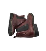 Ghete dama 5th Avenue 40, piele, visiniu - imagine 4