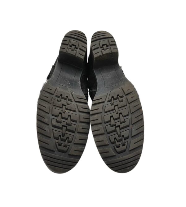 Botine dama 42, material textil, negru - imagine 5
