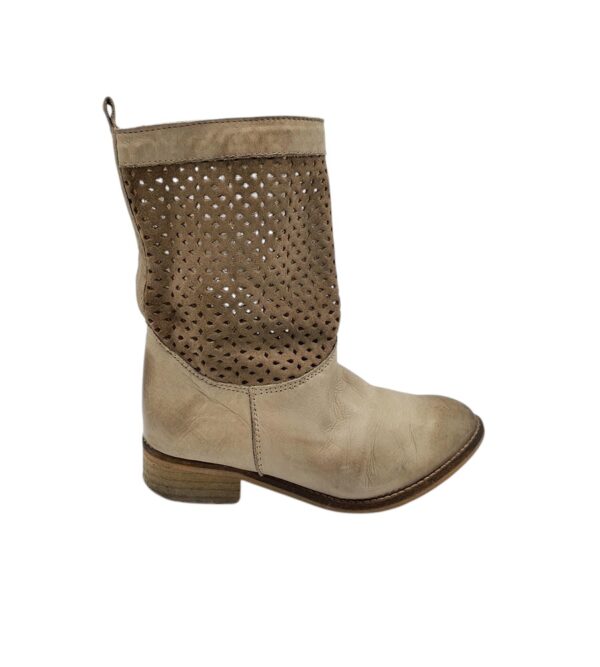 Cizme dama Buffalo 36, piele piele intoarsa, bej - imagine 1