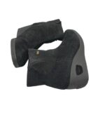 Botine dama Rieker 41, piele intoarsa, negru - imagine 4