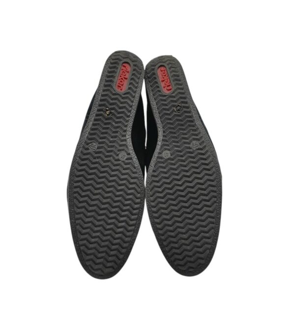 Botine dama Rieker 41, piele intoarsa, negru - imagine 5