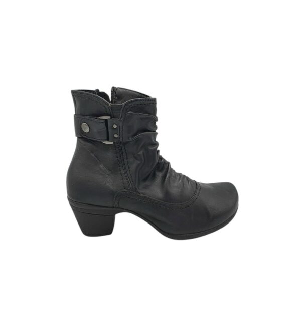 Botine dama Easy Street 37, imitatie de piele, negru - imagine 1