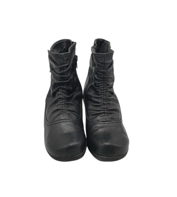 Botine dama Easy Street 37, imitatie de piele, negru - imagine 3