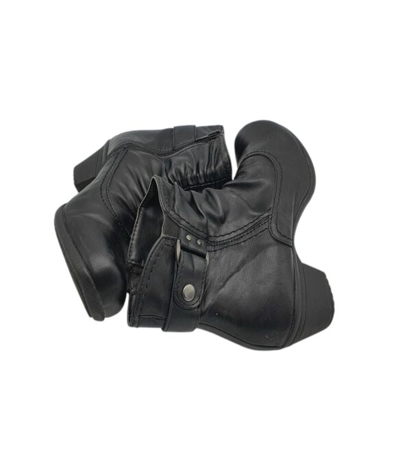 Botine dama Easy Street 37, imitatie de piele, negru - imagine 4