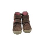 Ghete copii Superfit 25, piele intoarsa, material textil, maro - imagine 3