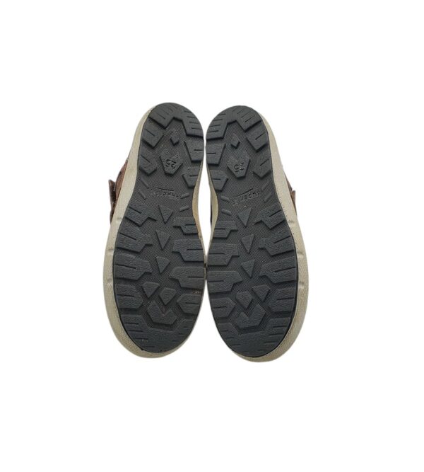 Ghete copii Superfit 25, piele intoarsa, material textil, maro - imagine 5