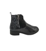 Botine dama Bodyflirt 41, imitatie de piele, negru