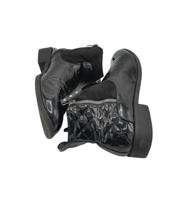 Botine dama Bodyflirt 41, imitatie de piele, negru - imagine 4