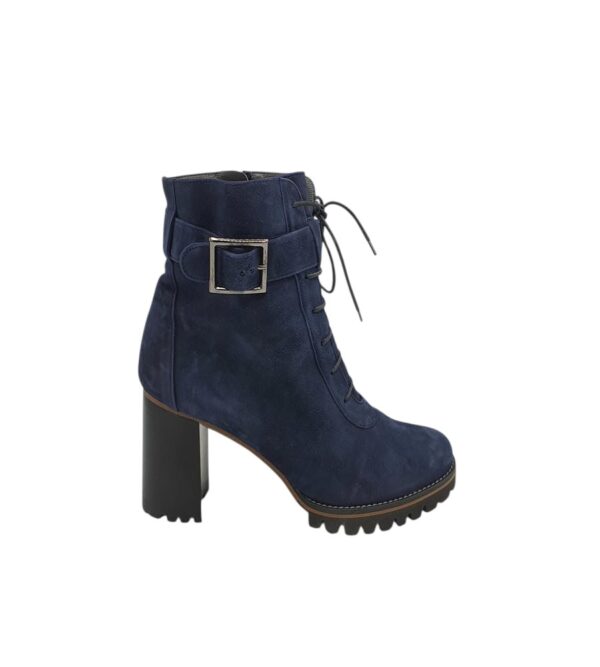 Botine dama Peter Kaiser 39, piele intoarsa, bleumarin - imagine 1