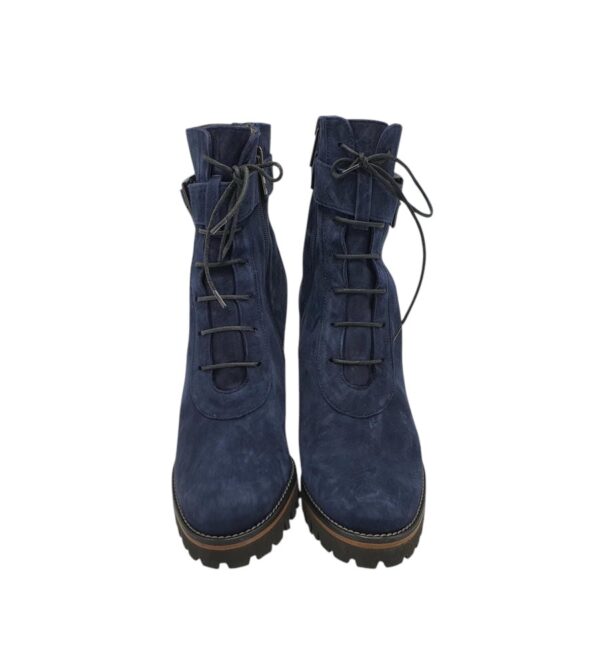 Botine dama Peter Kaiser 39, piele intoarsa, bleumarin - imagine 3