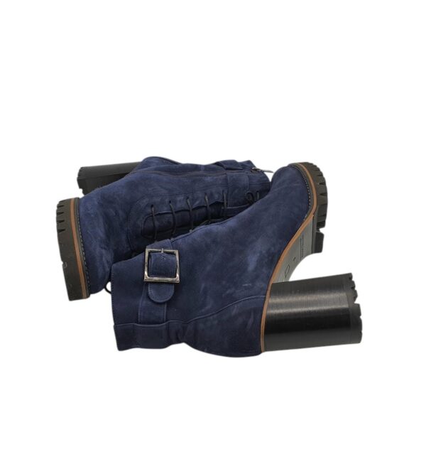 Botine dama Peter Kaiser 39, piele intoarsa, bleumarin - imagine 4